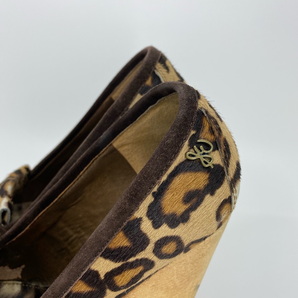 SAM EDELMAN Wesley Brahma Calf Hair Leopard Wedge Platform  
Size: 8M - Picture 4 of 10